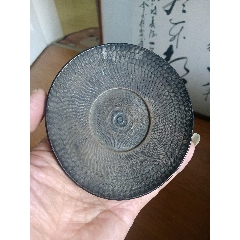 创汇时期铜胎堆朱剔红花瓶一个带原标签红牡丹花手工雕刻_旧漆器_天雅