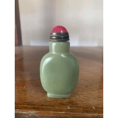 青花釉里红人物鼻烟壶，底款“康熙年制”_旧鼻烟壶_程饶金【7788旧书网】