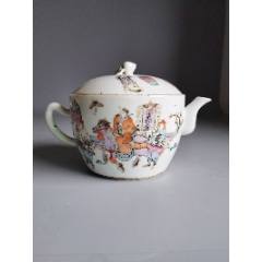 民国粉彩花鸟象耳瓶-彩绘瓷/彩瓷-7788旧书网