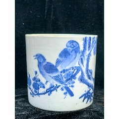 高句丽李朝时期白瓷青花釉里红瓷凳_青花瓷_图片鉴赏_收藏价值_7788铜炉收藏