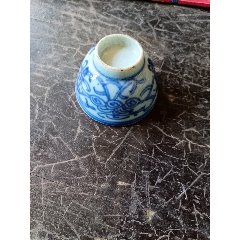 HB0014清中晚渔樵耕读青花大碗_青花瓷_广东松古堂【7788旧书网】