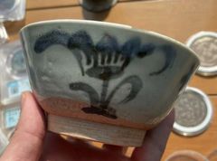 清代青花双喜杯全品_青花瓷_去山区收垃圾【7788旧书网】