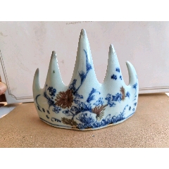 清青花缠枝莲香炉一个全品_青花瓷_姑苏城外桃花红【7788旧书网】