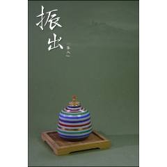 民国古董茶具茶器竹筒竹器青岛鸿翔茶庄松鹤延年茶叶盒罐礼品包邮_茶叶