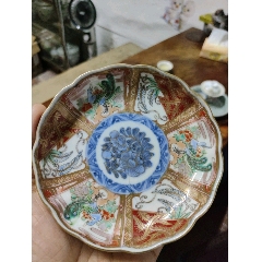 全品康熙青花仕女起舞折沿茶碗包老_青花瓷_七宝收藏无锡【7788旧书网】