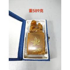 天然田黄石雕山水人物篆刻印章-寿山石印-7788商城