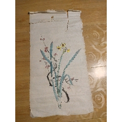 中国 名家绢絵　作家物　年代品 松鶴長春 蘭若作　收藏品 中国 名家绢絵 作家物 年代品 松鶴長春 蘭若作 收藏品 中国 名家绢絵