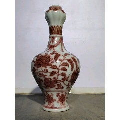 清代珊瑚红釉诗文温酒壶_红釉瓷_顺应时代【7788旧书网】