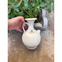 金元时期酱釉旋纹三足炉完整尺寸见图-其他文房用具-7788红宝书