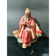 福建会馆游长子造粉彩福禄寿三星瓷塑_雕塑瓷/瓷雕_东来号【7788旧书网】