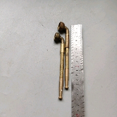 民国铜水烟壶配件_水烟壶/烟袋_老货古玩店【7788旧书网】