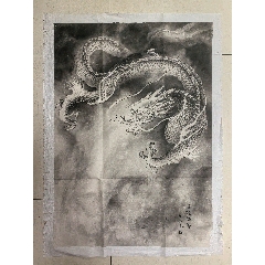 四川画家张齐中水墨兰草原作-花鸟国画原作-7788旧书网