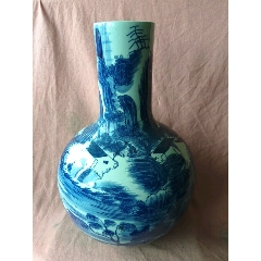 青花釉里红龙凤纹赏瓶】_青花瓷_山西玉轩阁【7788旧书网】