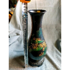 六七十年代福建产脱胎漆器---大漆花瓶（请仔细阅读商品简介！）-漆瓶