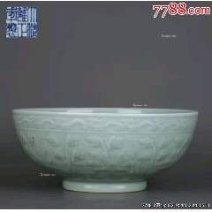 影青 青白釉蓋碗 南宋時代 景徳鎮 古玩 中国美術 唐物 擺件 611b 宋，青白釉刻花斗笠碗_青白瓷/影青瓷_集雅轩古玩茶叶【7788商城】