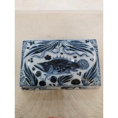清代青花山水人物纹罐（满工双圈款）_青花瓷_御泓轩古玩玉器【7788旧书网】