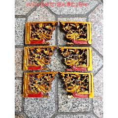清代鎏金鳌鱼博古木雕花板装裱框挂件古玩古董收藏居家会所装修装饰空间