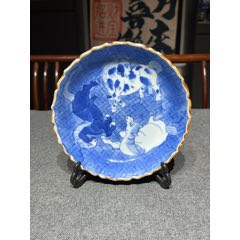 万扬堂陶艺青花瓷杯2只一对合售（口径55mm，高80mm）_青花瓷_三缘轩