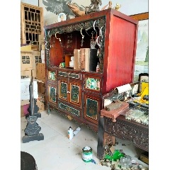 紫檀　和家具 古董木艺明清家具清代紫檀黄花梨顶箱柜罗汉床红木收藏38_木柜/木橱_聚