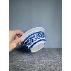 清代青花杂宝纹盘_青花瓷_条饼万古玩店【7788旧书网】