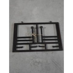 老黄花梨家具古董老木器清代海黄插屏风多宝阁博古架明清老家具_木架