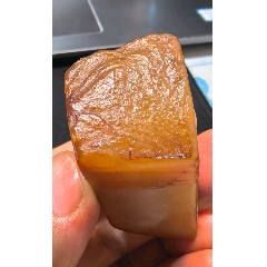 寿山寺坪田黄冻寺坪石寿山田黄石有丝有格有皮21.8克-寿山石-7788奇石收藏