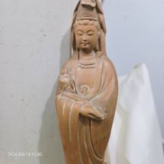 高17长8宽7厘米，樟木雕哪吒三太子中檀中坛元帅神像菩萨佛像_木佛像