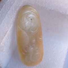 古玉高古玉汉八刀蝉汉代玉蝉，无孔道，保真保老_其他玉石/玉器_一一堂