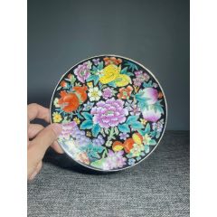 清晚期（日本国）仿明红绿彩缠枝莲纹梅瓶_旧瓷器_宜趣收藏【7788红宝书】