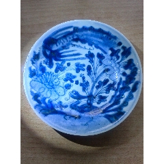 清嘉道青花人物山水狮耳长方瓶_青花瓷_草木斋【7788旧书网】