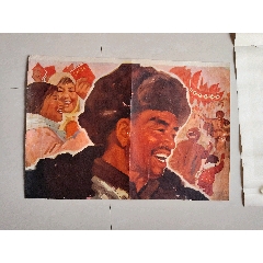 50年代杨柳青木版年画赵云截江夺阿斗_宣传画_红色纸品行【7788红宝书】