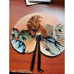 日本折扇昭和时期京都十松屋福井谨制武士扇御舞扇_其他扇子_老弄堂