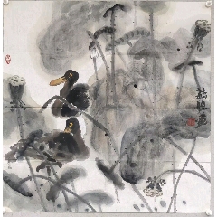 紙本 - 台湾画家 李源海 作 嶺南画派伝承者 Yahoo!オークション