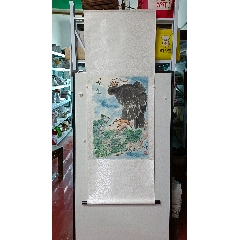 李源海，中国台湾籍岭南画派杨善深弟子《昙花图》国画书法古玩字画