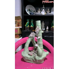 福建会馆游长子造粉彩福禄寿三星瓷塑_雕塑瓷/瓷雕_东来号【7788旧书网】