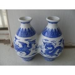 中国美術仿官窯葫蘆瓶旧家蔵出(HN82)