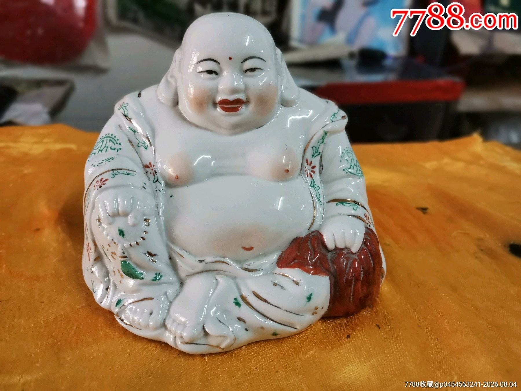 弥勒佛-彩陶-7788食品卡
