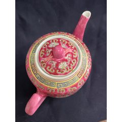 正宗文*粉彩瓷塑招财猫壶_茶壶_诚信老货古玩店【7788旧书网】