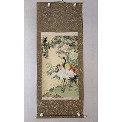 赵佶绢本立轴（听琴图）_花鸟国画原作_古韵文房馆【7788红宝书】