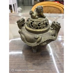 大明宣德年制三足铜香炉_铜炉_顺应时代【7788旧书网】