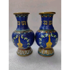 景泰蓝菊花纹大花瓶_其他景泰蓝/珐琅_香蕉船【7788红宝书】