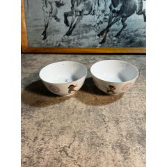 磁器 旧藏 中國 清代 光緒年制 青花 八卦鶴紋福寿盤です