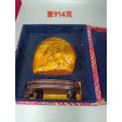 天然田黄石雕山水人物篆刻印章-寿山石印-7788商城