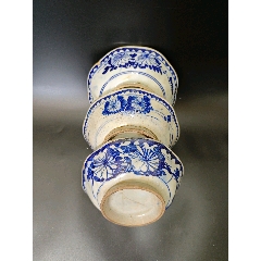 明代青花蝴蝶折腰碗_青花瓷_百老汇古玩阁【7788旧书网】