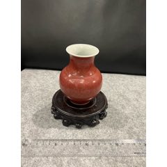 红釉水盂。大清雍正年制款。_红釉瓷_一品状元【7788红宝书】