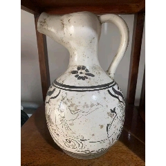 清光绪乾隆款沈焕文浅绛彩博古图提梁壶_旧瓷器_莫青斋【7788旧书网】
