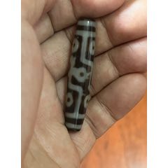 藏传满朱砂双天地多彩象雄天珠59.6*16毫米_天珠_珠颜不改【7788旧书网】
