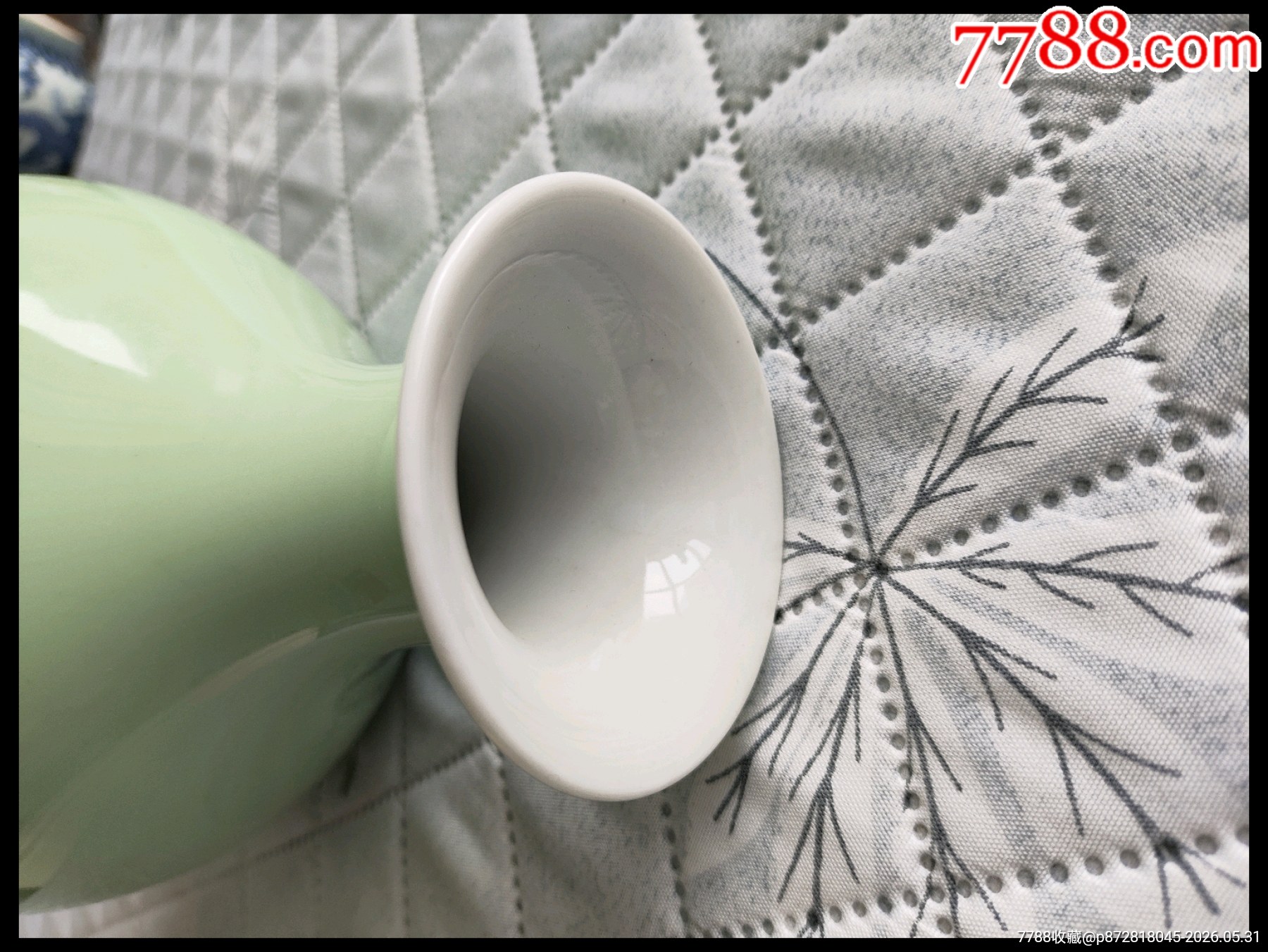 清代康熙豆青釉玉壺春瓶_價格1300元_第5張_7788商城__七七八八商品交易平臺(7788.com)