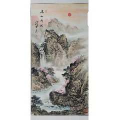 吴冠中】精品国画《江南风光》一幅，带出版物，原装旧裱，立轴，画芯