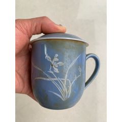 6037清代蓝釉香炉_蓝釉瓷_汉唐老普古玩店【7788旧书网】
